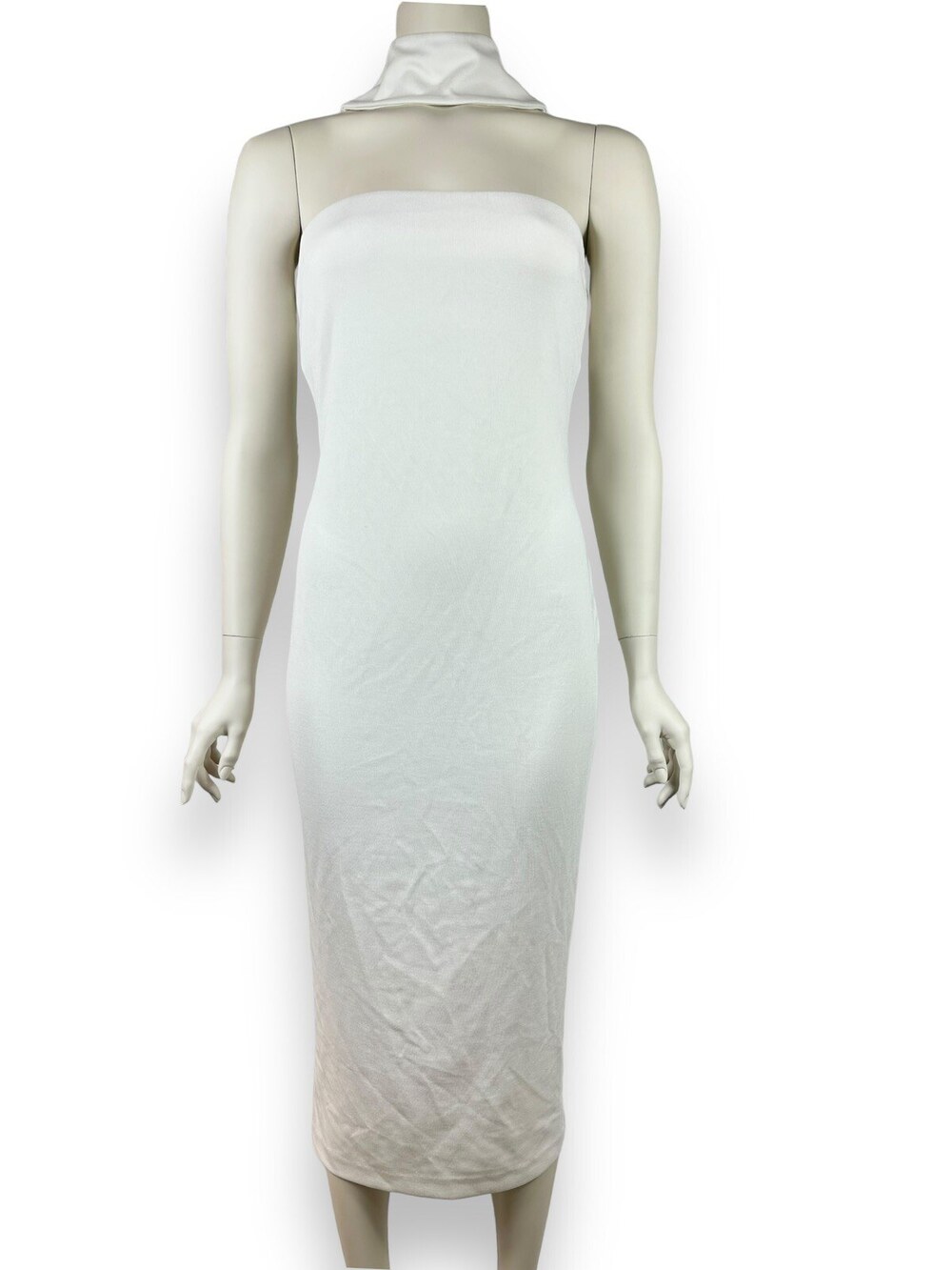 Not Yours To Keep Jordan Midi Dress Women's Small White Choker Strapless $258